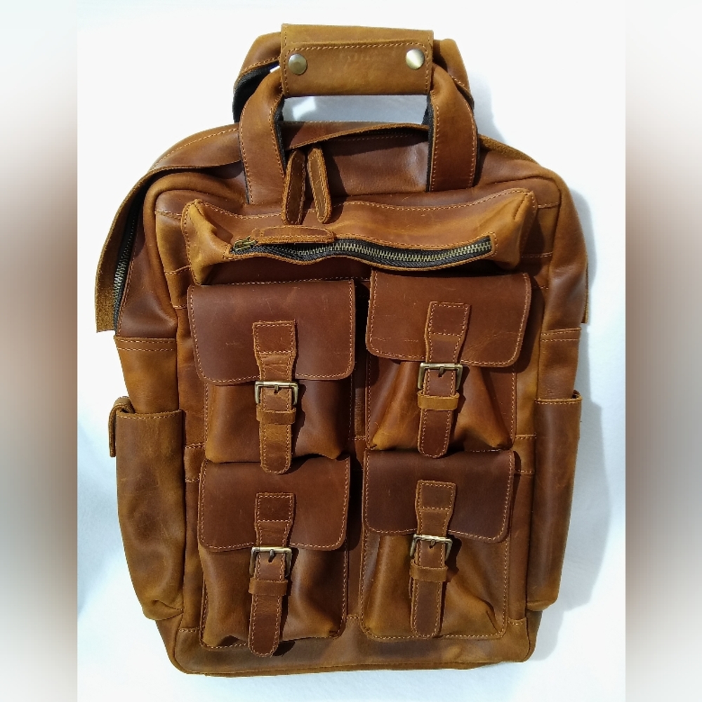 Leather Backpack/Travel Bag